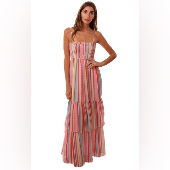 Jack by BB Dakota Dresses & Skirts - Jack by BB Dakota True Colors Printed Smocked Maxi Dress